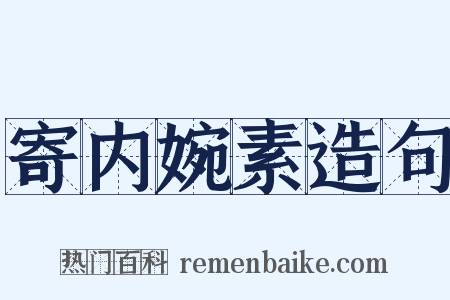寄内婉素造句是什么意思的图片